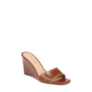 Veronica Beard Ellen Wedge Slide Sandal - 8.5 M Brown